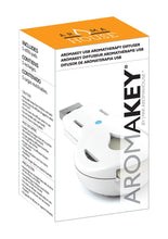 Load image into Gallery viewer, Aromahouse Aromakey USB Aromatherapy Diffuser with 5 Unscented Refill Pads for Bedroom - Bathroom - Kitchen - Home - Office - Car - Travel (White)