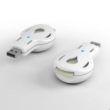 Load image into Gallery viewer, Aromahouse Aromakey USB Aromatherapy Diffuser with 5 Unscented Refill Pads for Bedroom - Bathroom - Kitchen - Home - Office - Car - Travel (White)