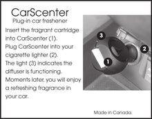 Load image into Gallery viewer, AromaHouse Aromatherapy carscenter Diffuser with 5 Refill Pads