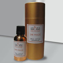 Load image into Gallery viewer, AromaHouse 24K Magic Essential Oil Blend, 100% Pure and Natural Essential Oil for Aromatherapy Diffusers (30 ML)

