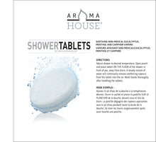 Load image into Gallery viewer, AromaHouse Shower Tablets &amp; Shower Bomb with 3 Effervescent Tablets, Soothing Non-Medicated(1 pack)
