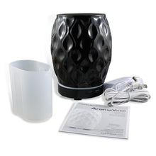 Load image into Gallery viewer, AromaHouse Aromavase Ultrasonic Ceramic Essential Oil Diffuser for Essential Oils and Fragrances Cool Mist Humidifier with Auto Shut-Off (BLACK)
